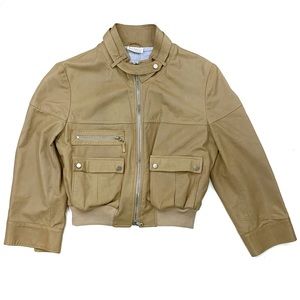 Brunello Cucinelli IT 42/ US 6 Tan Crop Jacket